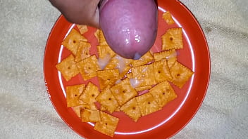 My special Cock sauce makes my Cheese It snacks so tasty.