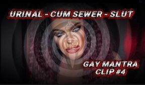 Urinal - Cum Sewer - Slut: Gay Mantra Clip #4