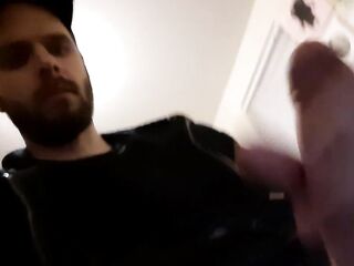 Jerkin' Off and Cumming at my Desk