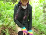 Nerdy Faery Does a Standing Piss