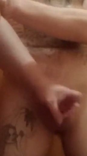 I came to visit a friend and jerked off my dick in front of her   Clip 2