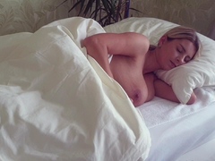 Big boob brunette masturbates on webcam