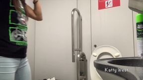 Public Pee and Panties Dropping on a Train Ride