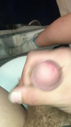 Aggressively Stroking my penis!!