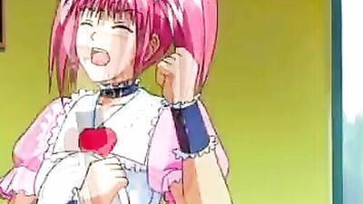 Watch this Japanese waitress get her big tits fondled and fingered in a steamy hentai session