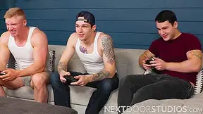 Ginger Saucy Muscle Spitroasted By Hunk Roomies