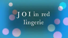Sexy JOI with Hot Red Lingerie