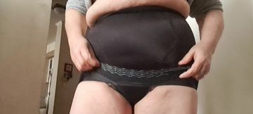 Tight Mini Petticoat on MILF Without Panties