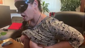 Fucking until the pussy squirts - sex with the monster dildo