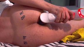 سالب كويتي يوسع طيزه - arab Kuwaiti Bottom Gaping his ass with a vibrator