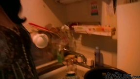 Japanese Whore Sucks Deep On Cum Shot