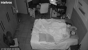 Eles fingem esquecer a c&acirc_mera como loucos no quarto