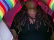 Step Sis Sucks a Huge Girl Cock