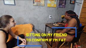 SITTING ON MY FRIEND TO CONFIRM IF I'M FAT - RUBY BBW - FULL VERSION IN FULL HD - NEW JULY 2025