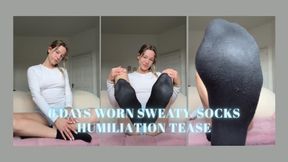 Sniff My 6-Day Sweaty Black Ankle Socks and Edge Until I Let You Cum, Filthy Slave 😏🫠💦