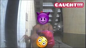 Petite ebony chick caught fucking outside, moaning and screaming with gushing female orgasm