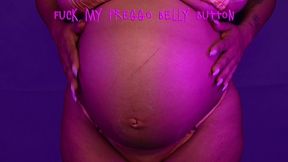 Fuck my preggo belly button - Milky