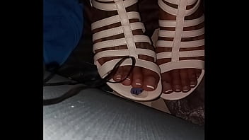 Sexy petite Latina femboy plays with plastic bubbles