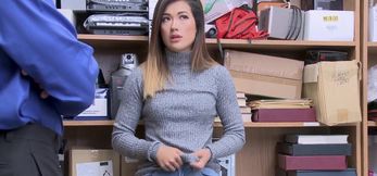 Asian Teen Aubree Gags On Cock & Gets Punished POV Style