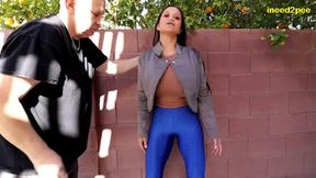 jazmine cruz extreme pee desperation pissing