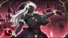 Dark sorcerer girl dance in her castle (Ai animation)