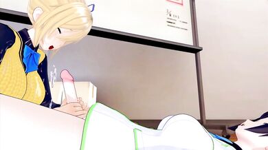 Futa Reina Izumi X Mai Kawakami dominated in Phantom World 3D