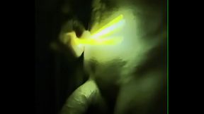 Urethral sounding with lightsticks