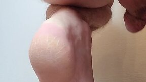 Sissy plays with big toys and open gape: anal teaser