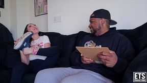 Toe Sucking Casting Audition - Nyssa Nevers