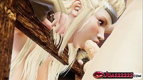 Hot Viking Helena With Big Tits &amp_ Ass 3D Hentai &ndash_ Titfuck, No Hands Blowjob &amp_ Bondage Deepthroat Cum