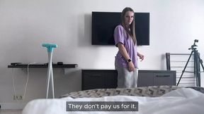 Me get cleaning lady to expose naughty&#x1F608; secrets &mdash;  flaunt assets &mdash;  and get freaky