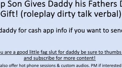 Step Son Gives Daddy his Fathers Day Gift (Roleplay Dirty Talk Verbal)
