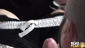 BEARFILMS Bald John Lock Roughly Feeds Mike Cubs Furry Hole