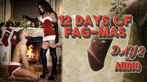 12 DAYS OF GAY-MAS AUDIO-DAY 2: Mistletoe Cock Kisses