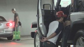 Sneaky Car Blowjob ~ Horny Bryce Star Takes Control - Gay XXX