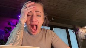 Yawning from study fatigue