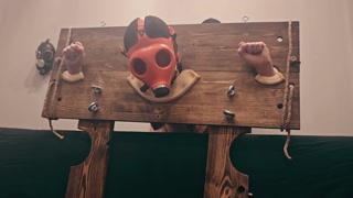 Wife have sex wearing a gasmask