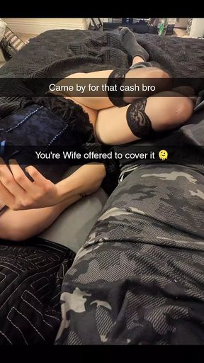 Real Cheating MILF Wife Fucked and Cucked to Pay Husband&#039;s Debt