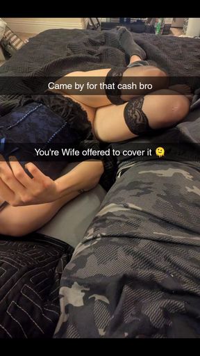 Real Cheating MILF Wife Fucked and Cucked to Pay Husband&#039;s Debt