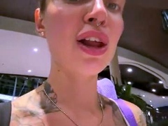 Miss_Elfie, russian camwhore in public and restroo