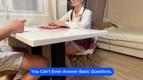 Part 1. The teacher, for retaking the exam, fucked the student hard in anal.