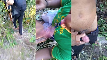 Leozinho mavambo na linha do trem