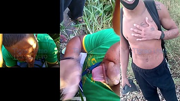 Leozinho mavambo na linha do trem