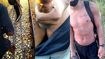 Leozinho mavambo na linha do trem