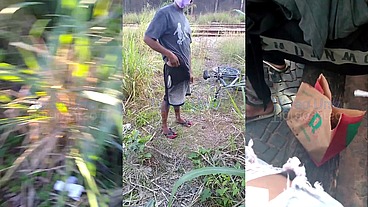 Leozinho mavambo na linha do trem