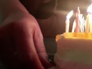 Pee on the Birthday Cake and Candles is Stockings and HighHeels for my best friend birthday