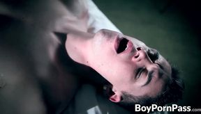 Two horny twinks fucking their loads out on the bedroom bed