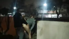 Girl Flashing Naked in the Street Fucking in Public Voyeurs and Caught by the Police