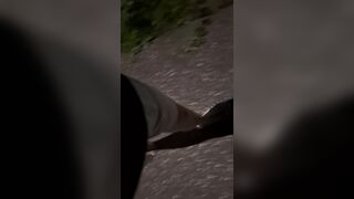 Public soaking, pissing my trousers ambling home