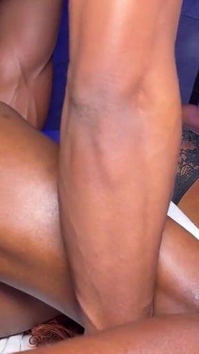 18 Year Old Chocolate Creamy Pussy Stretched